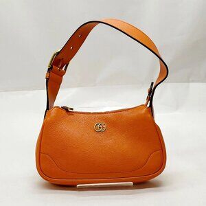 Gucci Hand Bag Orange Leather mon-1022-090925